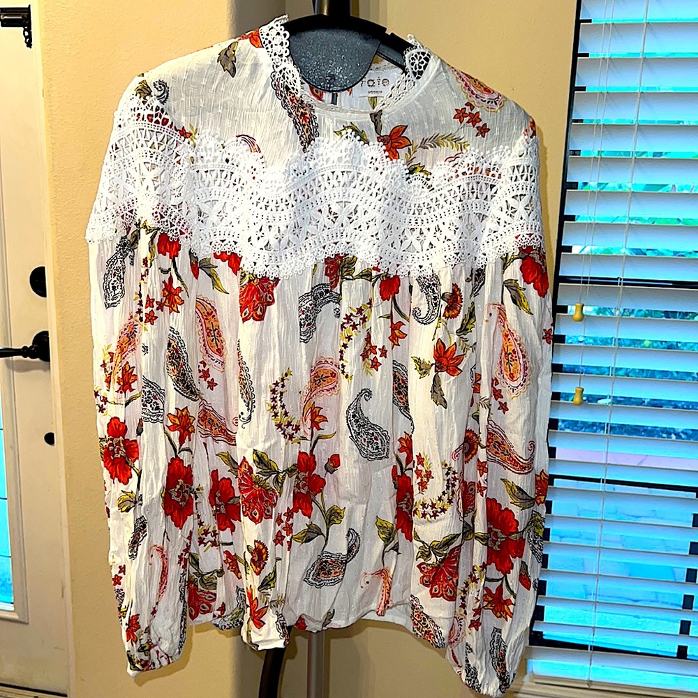 NWOT Fate Lace Floral Blouse - Picture 4 of 10